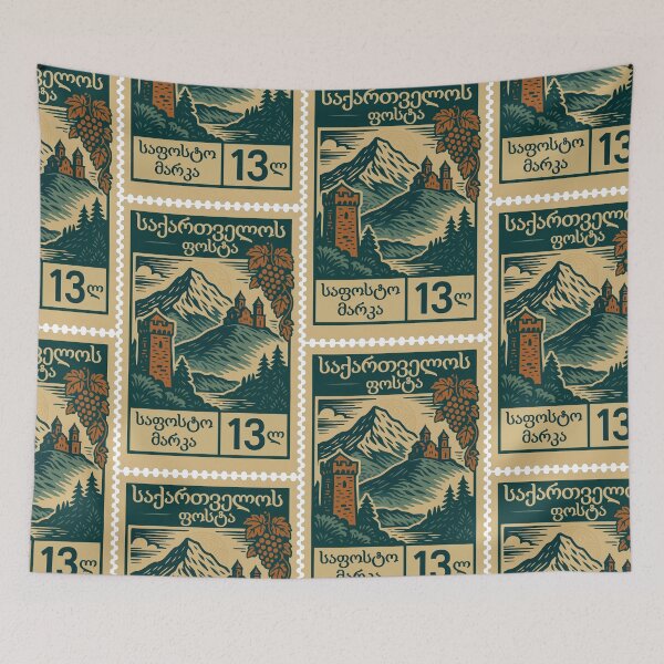 Item preview, Vintage Georgian Postage Stamp Design – Traditional Portal Seal Art designed and sold by Travellerz.