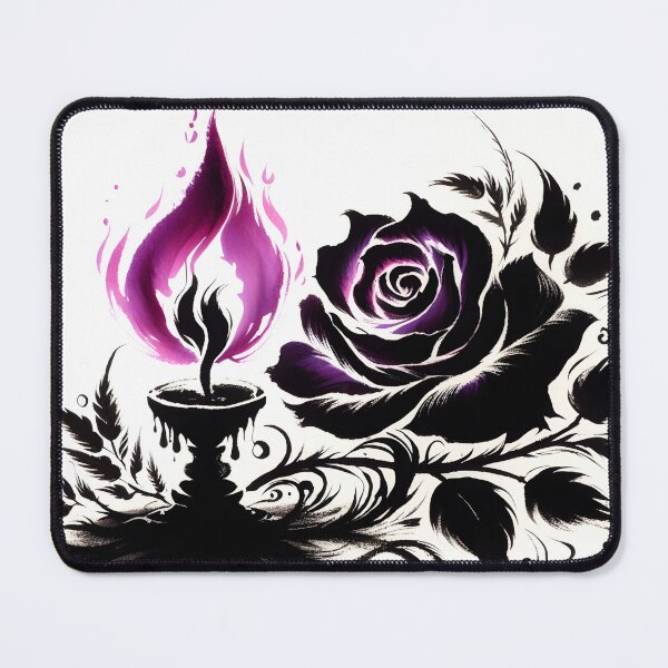 Item preview, Purple Flame and Flower, Ai Generated Art designed and sold by ACC .