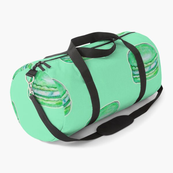 Item preview, Green Sweet Macaron dessert watercolor food illustration painting designed and sold by happiartworks .