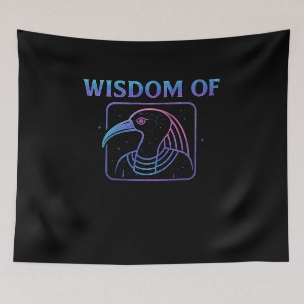 Item preview, Thoth Egyptian God of Wisdom – Ibis Head Line Art designed and sold by Eye Of Horus.