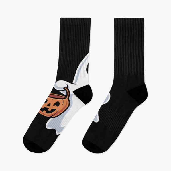 Item preview, Cute Ghost with Halloween Candy Bucket designed and sold by Mr-wow.
