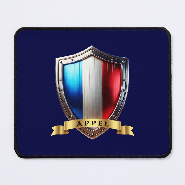 Aperçu de l'œuvre Blason du patrimoine d'Appel, bouclier de France créée et vendue par Highlandkings.