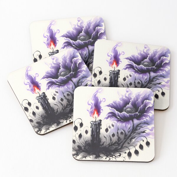 Item preview, Purple Flame and Flower, Ai Generated Art  designed and sold by ACC .