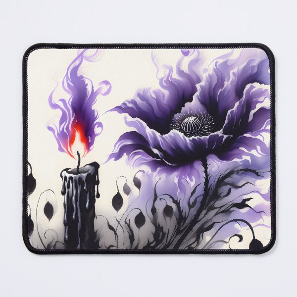 Item preview, Purple Flame and Flower, Ai Generated Art designed and sold by ACC .