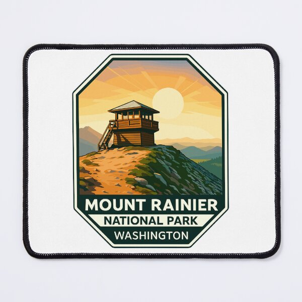 Item preview, Mount Rainier National Park Retro Sticker designed and sold by Ismeal Von.