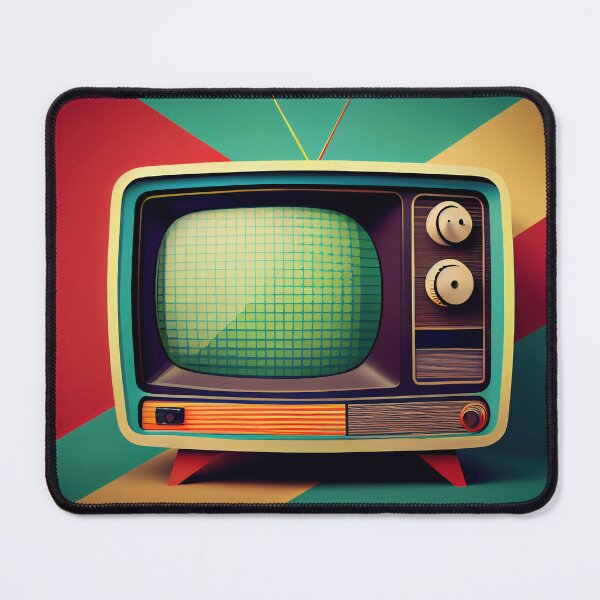 Item preview, Hand-drawn comic retro TV set. Colorful background in art retro-futuristic style designed and sold by anytka.