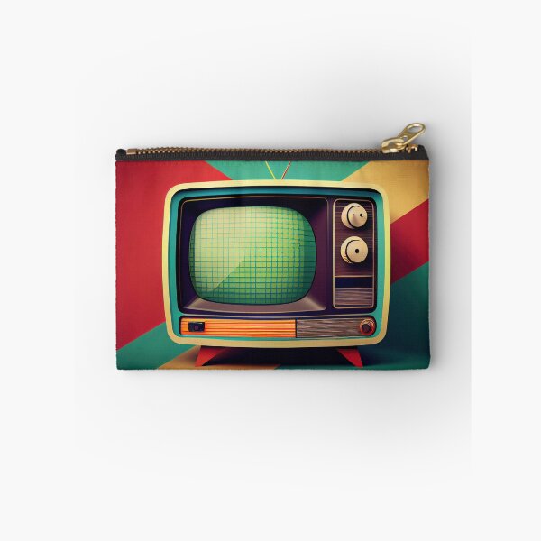 Item preview, Hand-drawn comic retro TV set. Colorful background in art retro-futuristic style designed and sold by anytka.