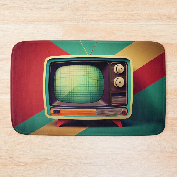 Item preview, Hand-drawn comic retro TV set. Colorful background in art retro-futuristic style designed and sold by anytka.