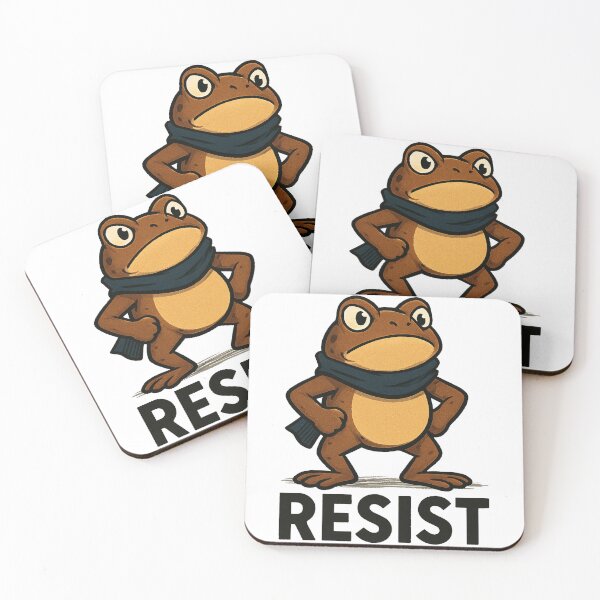 Artikelvorschau, Resist Frog, Portlandfrosch lustig entworfen und verkauft von AddlPoolart.