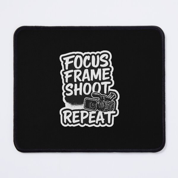 Item preview, Focus Frame Shoot Repeat – Black & White Cinematic Graffiti designed and sold by BoldApparel.