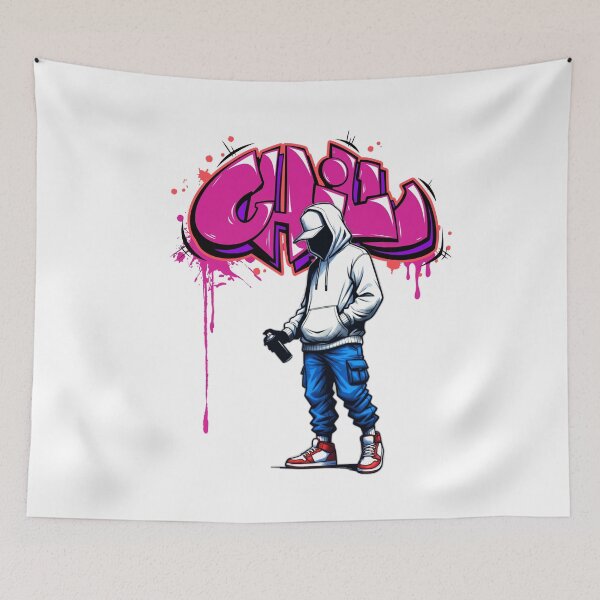 Artikelvorschau, Graffiti-Vibe: Chilliger Street-Art-Stil entworfen und verkauft von ifundesign.