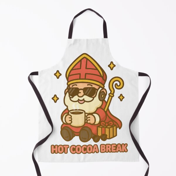 Item preview, Hot Cocoa Break – Kawaii Cozy Sinterklaas Illustratie designed and sold by snoezelstudio.