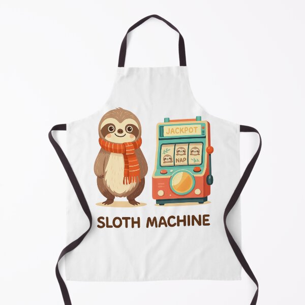 Item preview, Sloth Machine – Hit the Jackpot of Relaxation! designed and sold by NatureStyle555.