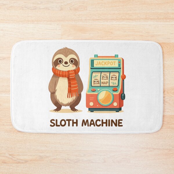 Item preview, Sloth Machine – Hit the Jackpot of Relaxation! designed and sold by NatureStyle555.