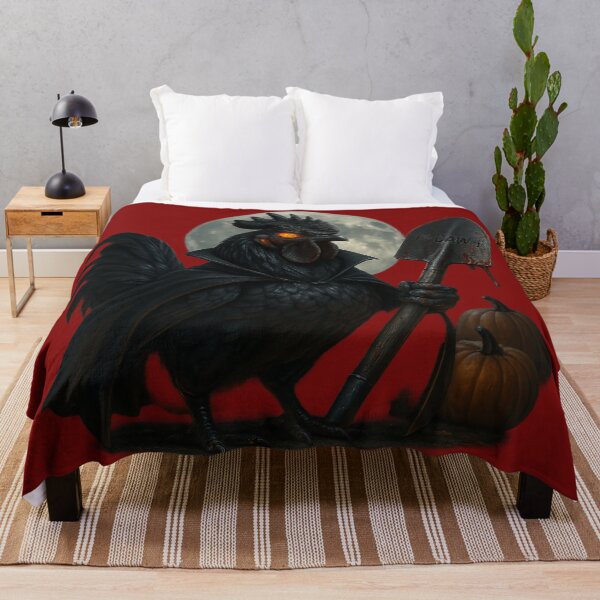 Item preview, F-CAW-F Dark Rooster – Halloween Gothic Chicken Design designed and sold by TrendTribeTP.