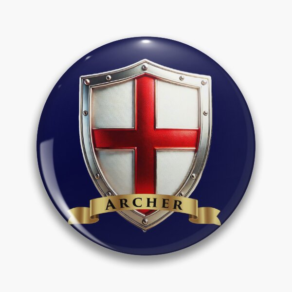 Artikelvorschau, Archer Heritage Crest, England Schild entworfen und verkauft von Highlandkings.