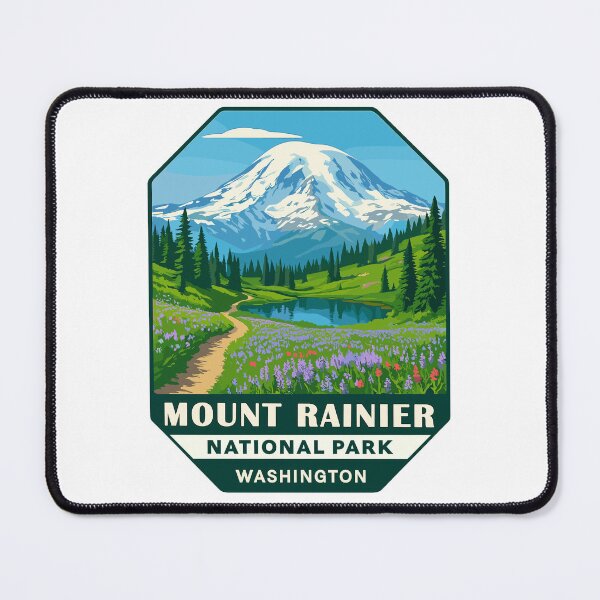 Item preview, Mount Rainier National Park Retro Sticker designed and sold by Ismeal Von.