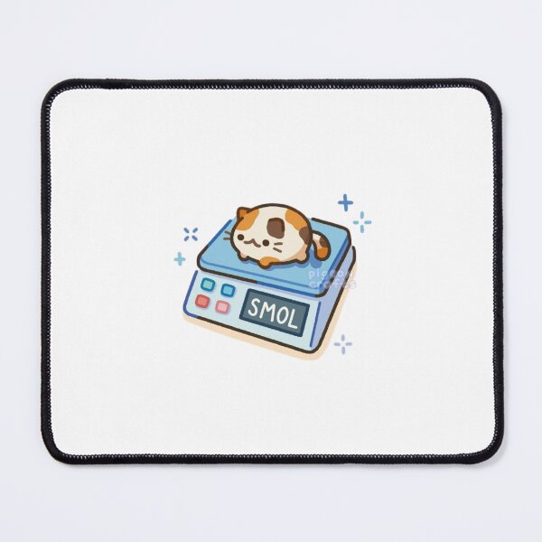 Item preview, Smol Cat – Cute Cat on a Weighing Scale designed and sold by Ruchixa.