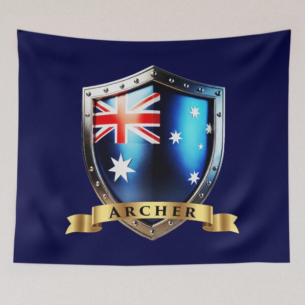Artikelvorschau, Archer Heritage Crest, Australien-Schild entworfen und verkauft von Highlandkings.