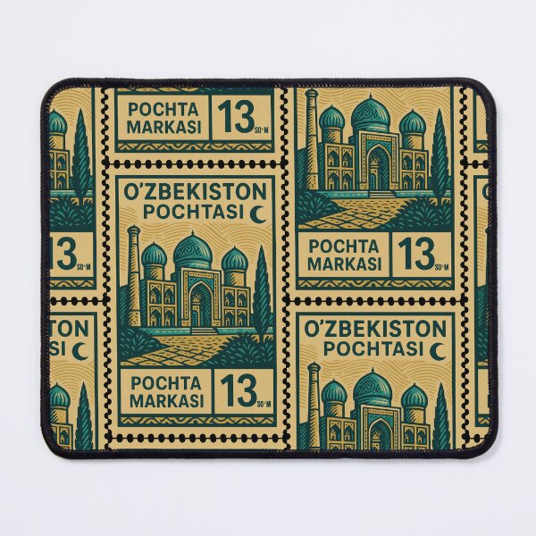Item preview, Uzbekistan Vintage Postage Stamp – Silk Road Architecture Art designed and sold by Travellerz.