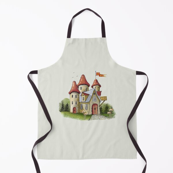 Item preview, Fantasy Castle with Turrets and Flags designed and sold by JoyfulWhimsy.