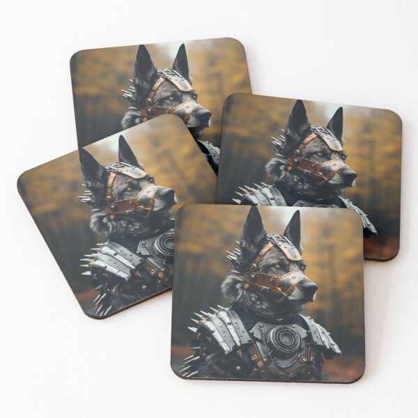 Item preview, Iron Fang – Guardian of the Wastelands designed and sold by Mirkoniart.
