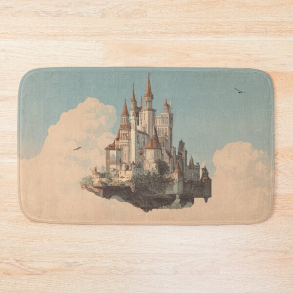 Item preview, Floating Fortress – Retro Futurism Sky Castle designed and sold by mliotard.