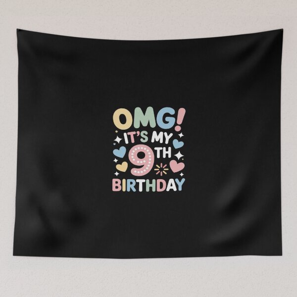 Item preview, OMG It's My 9th Birthday Girls Nine 9 Year Old Bday  designed and sold by Belkisallen.