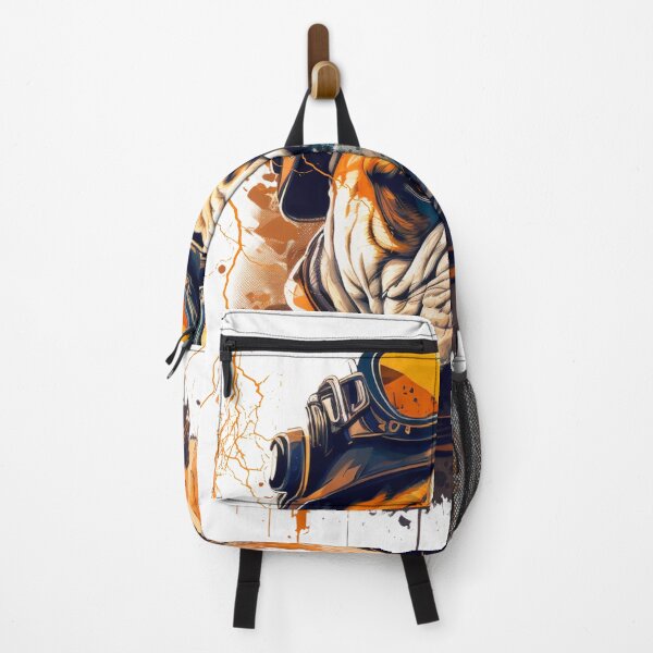 Item preview, Aviator Bulldog Pilot Art | Bold Orange & Black Dog Design designed and sold by Graphic Botique.