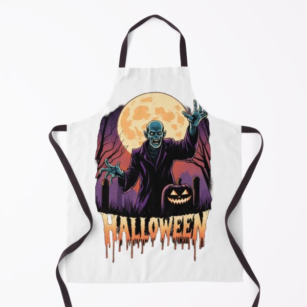 Item preview, Halloween Zombie Graveyard Full Moon - Spooky Jack O'Lantern Night designed and sold by BlackStarShop77.