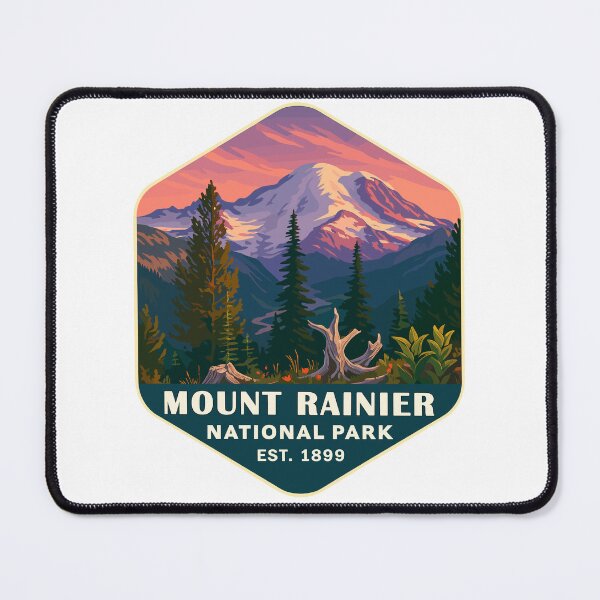 Item preview, Mount Rainier National Park Retro Sticker designed and sold by Ismeal Von.