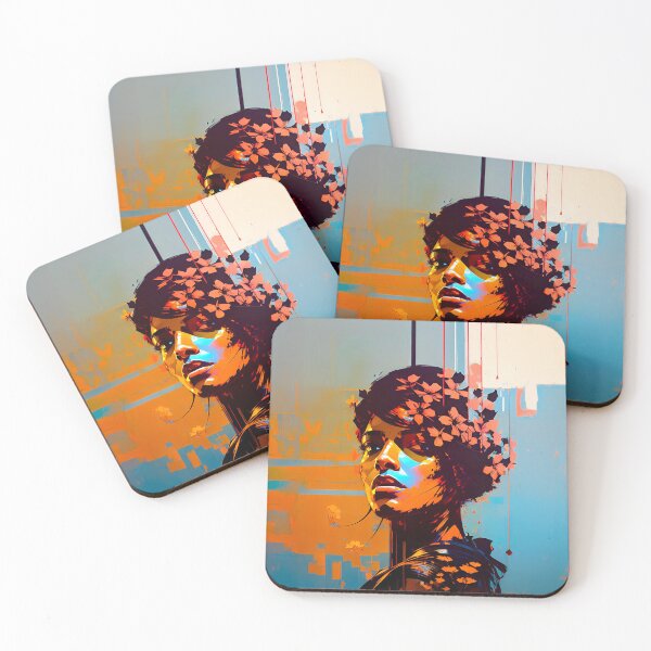 Item preview, Fragmented Grace - Portrait in Bloom designed and sold by HeavyHits.