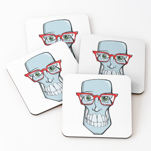 Item preview, Geek Skull with Red Glasses designed and sold by M. Scott Phifer.