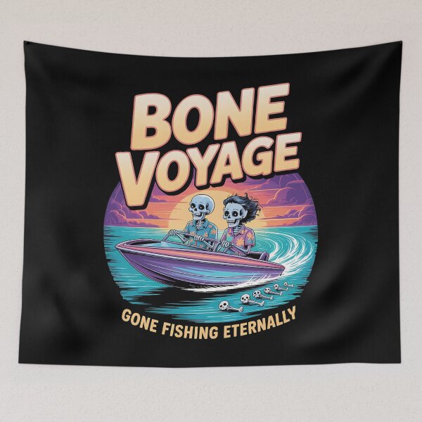 Item preview, skeleton fishing - spooky fisherman - halloween fishing - dark humor fishing - undead angler - bone fisherman - gothic fishing - creepy fishing - skull fisherman - macabre angler - ghost fish designed and sold by JansenGS.