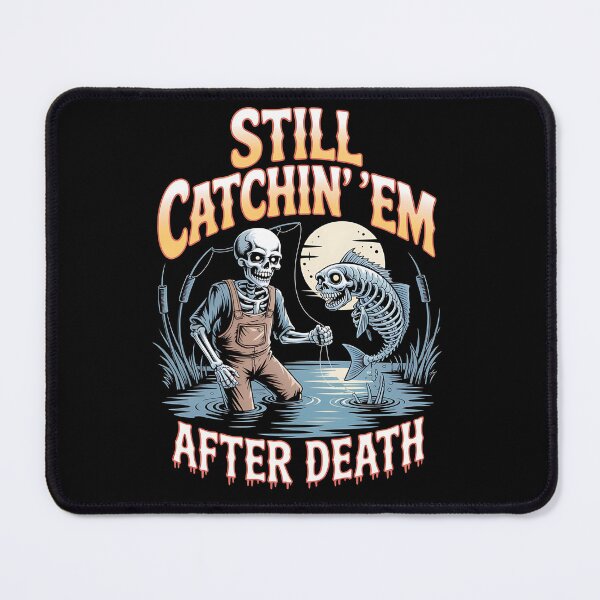 Item preview, skeleton fishing - eternal fishing - afterlife adventure - bone deep fishing - lake of lost lures - grim reaper fishing - spooky lake - death fishing - fishing never dies - ghostly fisherman designed and sold by JansenGS.
