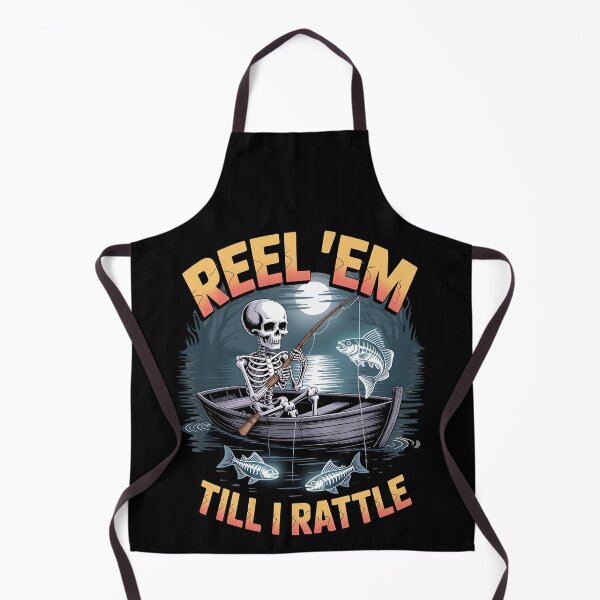 Item preview, skeleton fishing - spooky fisherman - halloween fishing - dark humor fishing - undead angler - bone fisherman - gothic fishing - creepy fishing - skull fisherman - macabre angler - ghost fish designed and sold by JansenGS.
