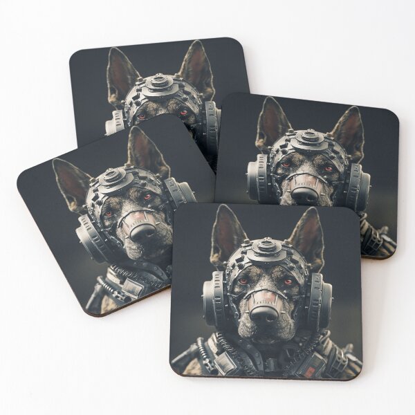 Item preview, Red-Eye Unit – Cyber War Dog designed and sold by Mirkoniart.