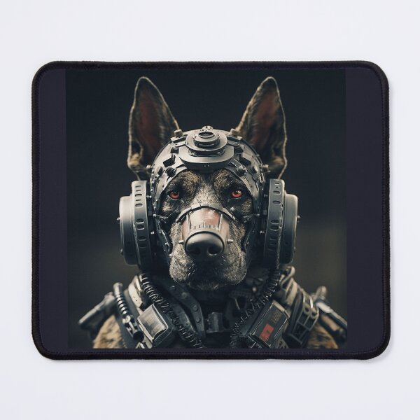 Item preview, Red-Eye Unit – Cyber War Dog designed and sold by Mirkoniart.