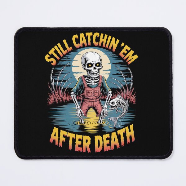 Item preview, skeleton fishing - eternal fishing - afterlife adventure - bone deep fishing - lake of lost lures - grim reaper fishing - spooky lake - death fishing - fishing never dies - ghostly fisherman designed and sold by JansenGS.