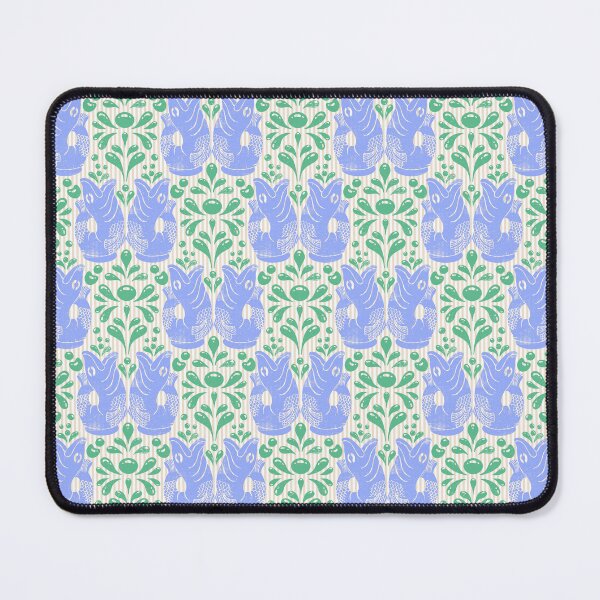 Item preview, Retro Gurgle Fish Vases On Stripes - Blue And Teal designed and sold by QuestingPixel.