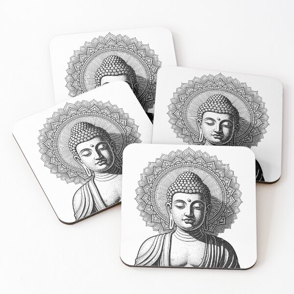 Item preview, Engraving Style Buddha | Detailed Spiritual Buddha designed and sold by PrintixelArt.