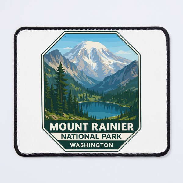 Item preview, Mount Rainier National Park Retro Sticker designed and sold by Ismeal Von.
