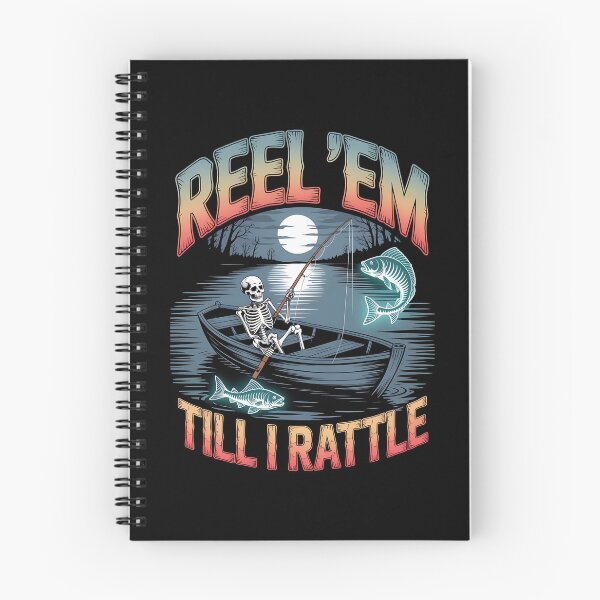 Item preview, skeleton fishing - spooky fisherman - halloween fishing - dark humor fishing - undead angler - bone fisherman - gothic fishing - creepy fishing - skull fisherman - macabre angler - ghost fish designed and sold by JansenGS.