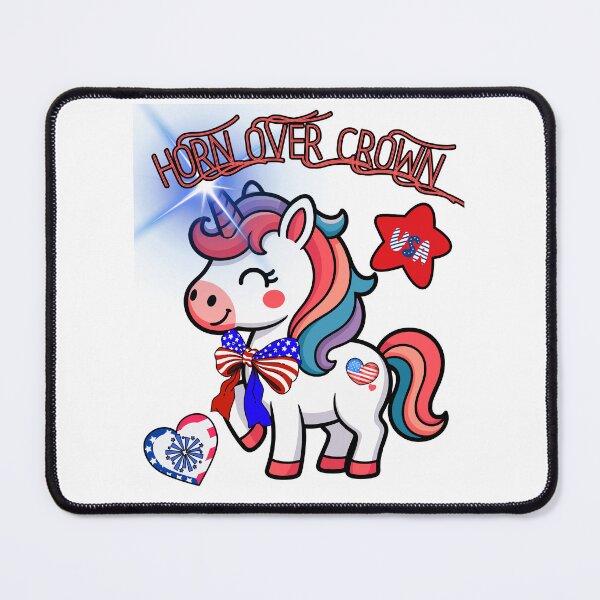 Item preview, Unicorn Horn Over Crown Save Democracy Protest Design designed and sold by EarthArtDesigns.