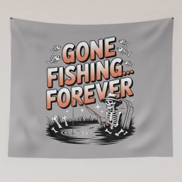 Item preview, skeleton fishing - eternal fishing - afterlife adventure - bone deep fishing - lake of lost lures - grim reaper fishing - spooky lake - death fishing - fishing never dies - ghostly fisherman designed and sold by JansenGS.