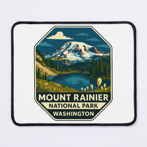 Item preview, Mount Rainier National Park Retro Sticker designed and sold by Ismeal Von.