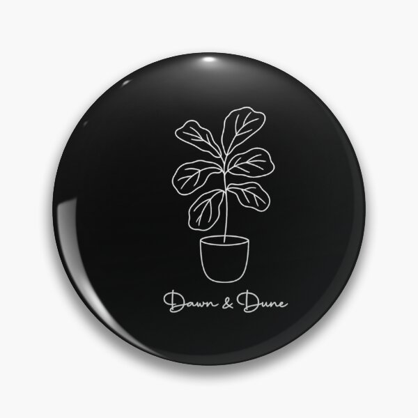 Item preview, Fiddle-Leaf Fig White Line Art — Night Edition (Black) designed and sold by Dawn & Dune.