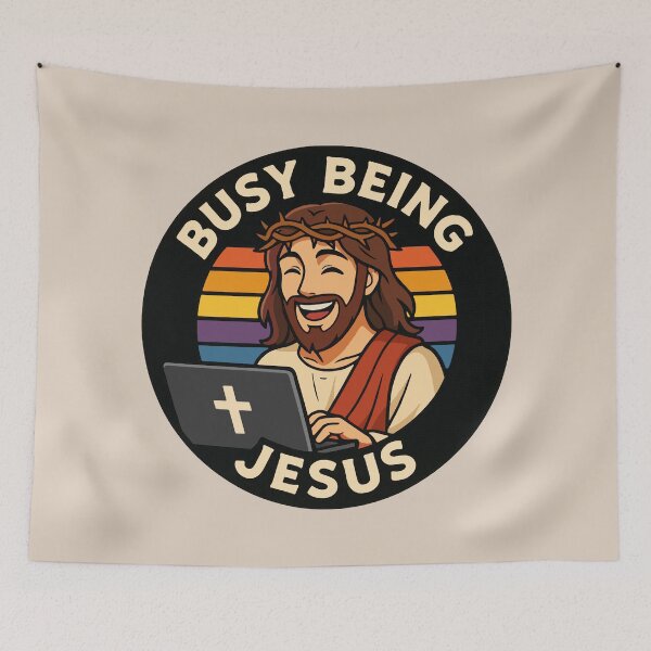 Item preview, Busy Being Jesus designed and sold by plushism.
