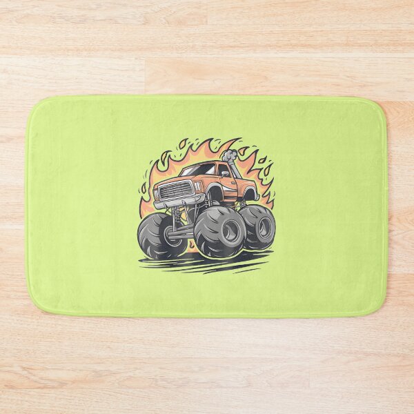 Item preview, Fiery Monster Truck Wheels Graphic By Merch, Limited Edition, Perfect Gift For You And Friends designed and sold by BROSHERYLSHOP.
