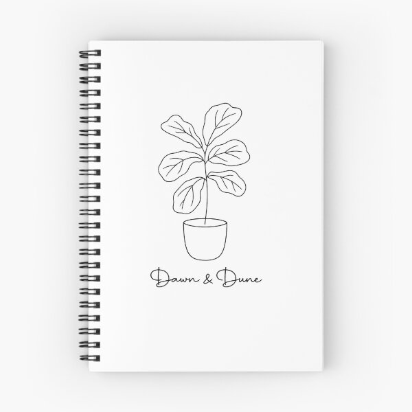 Item preview, Fiddle-Leaf Fig Line Art — Minimal Botanical Print designed and sold by Dawn & Dune.